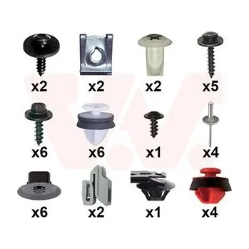 Auto-moto Montážní sada, nárazník VAN WEZEL 4424793