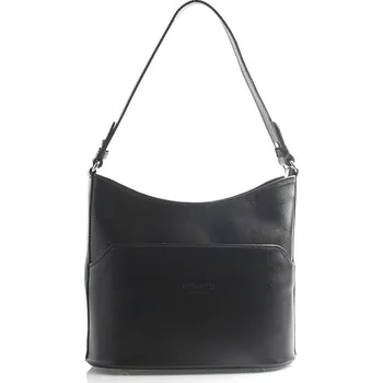 Kabelka Elegantní dámská kožená kabelka Aldea, černá