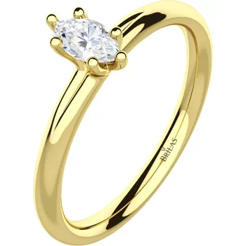Prsten Gemo G Briliant - zásnubní prsten ze žlutého zlata s brilianty