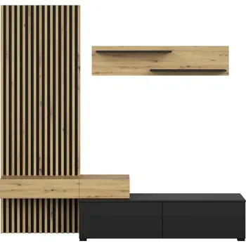 Obývací stěna Obývací stěna Halmar CAMINO sestava, barva: dub artisan - černý (3p=1szt)