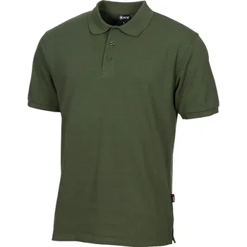 Pánská móda MFH polokošile s knoflíkovou légou ZELENÁ