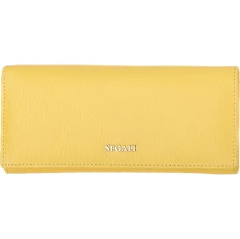 Peněženka SEGALI Dámská kožená peněženka 7409 yellow + 2 měsíce na vrácení zboží