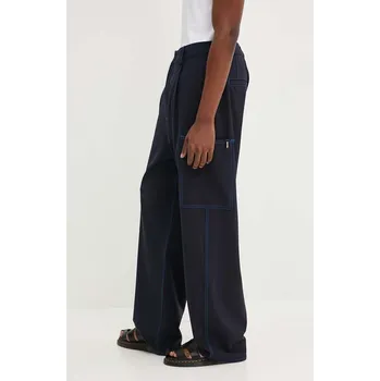 Dámské kalhoty Kalhoty s příměsí vlny Sunnei RTWMBOT007 námořnická modř 59X, vel. XL