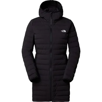 Dámský péřový kabát The North Face W Belleview Stretch Down Parka Velikost: M / Barva: černá/bílá