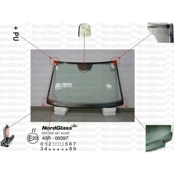 Autosklo NordGlass Čelní sklo - zelené ASNG 7814AGSVZ