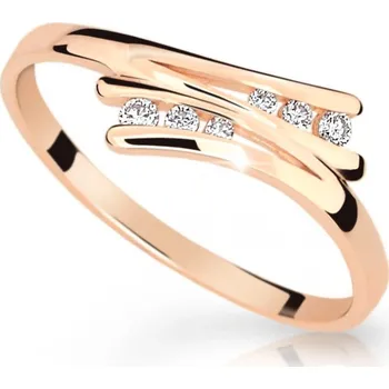 Prsten Cutie Jewellery Slušivý zlatý prsten se zirkony Z6711-1950-10-X-4 55 mm + 2 měsíce na vrácení zboží