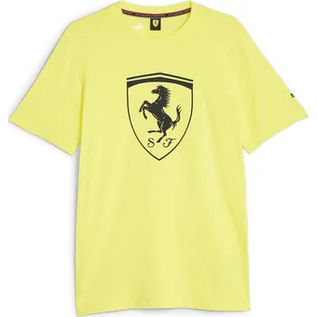 Pánské tričko Ferrari Race Big Shield pánské tričko žluté Velikost: L