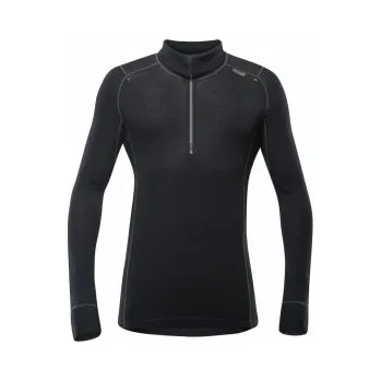 Devold WOOL MESH pánský polorolák se zipem Caviar