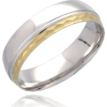 Prsten MOISS Pozlacený stříbrný prsten RL000013-P 60 mm + 2 měsíce na vrácení zboží