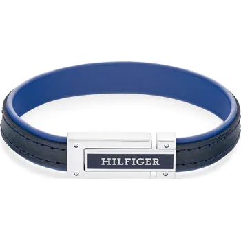 Šperk Tommy Hilfiger Modrý kožený náramek pro muže 2790558 + 2 měsíce na vrácení zboží