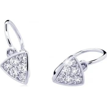 Náušnice Cutie Diamonds Třpytivé dětské náušnice z bílého zlata s brilianty DC2207-10-00-X-2 + 2 měsíce na vrácení zboží