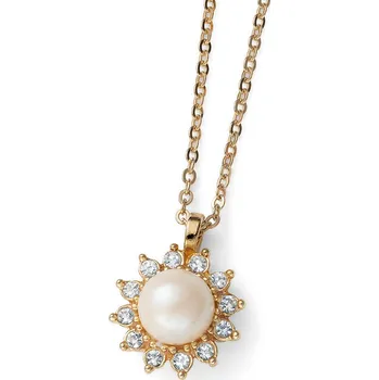 Šperk Oliver Weber Půvabný pozlacený náhrdelník s perličkou Rush 12265G + 2 měsíce na vrácení zboží