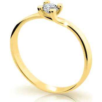 Prsten Cutie Diamonds Zásnubní prsten ze žlutého zlata s diamantem DZ6823-1855-10-X-1 59 mm + 2 měsíce na vrácení zboží