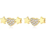 S'Agapõ Půvabné podélné náušnice Aurora SAR31 + 2 měsíce na vrácení zboží