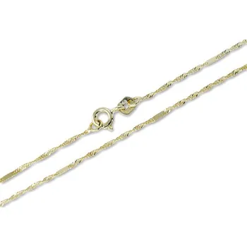 Řetízek Brilio Zlatý řetízek Lambáda s destičkami 45 cm 271 115 00249 + 2 měsíce na vrácení zboží