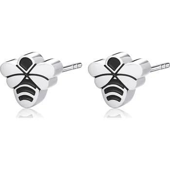 Módní doplněk S`Agapõ Krásné ocelové náušnice včelky CLICK SCK152 + 2 měsíce na vrácení zboží