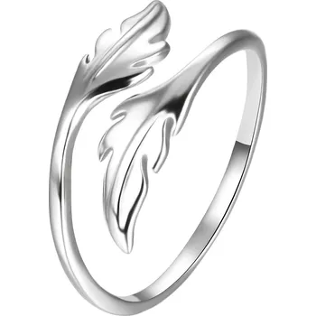 Prsten Agato Otevřený stříbrný prsten s lístky AGT-R49X 52 mm + 2 měsíce na vrácení zboží