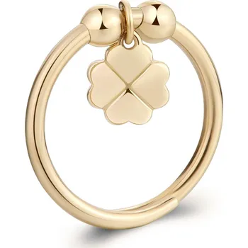 Módní doplněk S'Agapõ Nastavitelný pozlacený prsten Čtyřlístek Feelings SFE38 + 2 měsíce na vrácení zboží