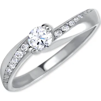 Šperk Soliter Stříbrný zásnubní prsten se zirkony 426 001 00530 04 57 mm + 2 měsíce na vrácení zboží