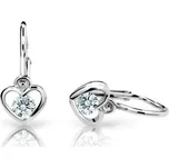 Cutie Jewellery Dětské náušnice z bílého zlata C1943-10-X-2 čirá + 2 měsíce na vrácení zboží