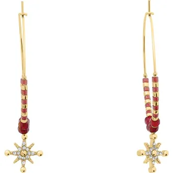 Šperk Pierre Lannier Pozlacené kruhové náušnice s přívěskem hvězdy Antharea BJ25A2251 + 2 měsíce na vrácení zboží