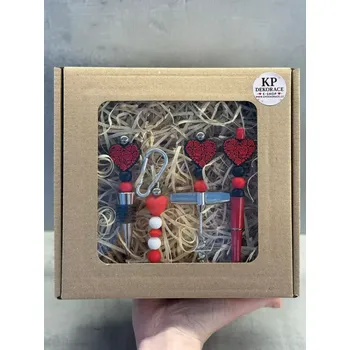 Žertovný předmět Valentýnská sada - červenočerná