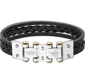 Šperk Police Luxusní kožený náramek Hinged PEAGB2211624 + 2 měsíce na vrácení zboží