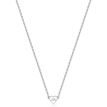 Módní doplněk S'Agapõ Jemný náhrdelník se srdíčkem Click SCK02 + 2 měsíce na vrácení zboží