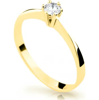 Prsten Cutie Diamonds Jemný zásnubní prsten ze žlutého zlata s diamantem DZ6900-1877-10-X-1 51 mm + 2 měsíce na vrácení zboží