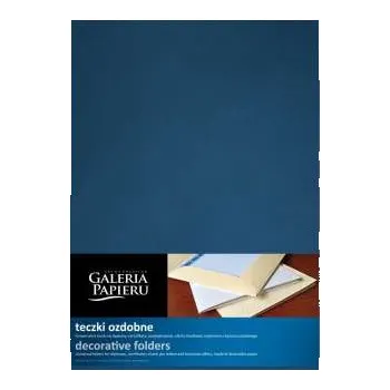 Papírové desky s chlopněmi Millenium - metalické, modré, 5 ks