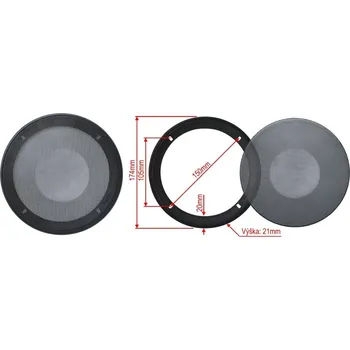 Auto Hi-Fi Mecatron Mřížky pro 160 mm reproduktory - FGML160