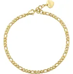 S'Agapõ Nadčasový pozlacený řetízkový náramek na kotník Chunky SHK18 + 2 měsíce na vrácení zboží