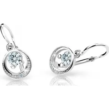 Náušnice Cutie Diamonds Krásné dětské náušnice z bílého zlata s brilianty DC1997-10-00-X-2 + 2 měsíce na vrácení zboží