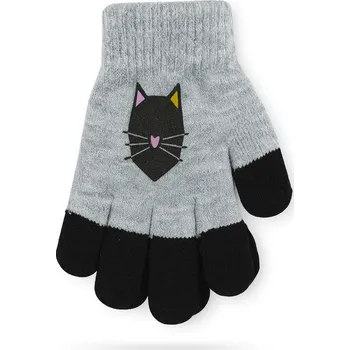 Rukavice xcena Rukavice šedočerné strečové Velikost: uni