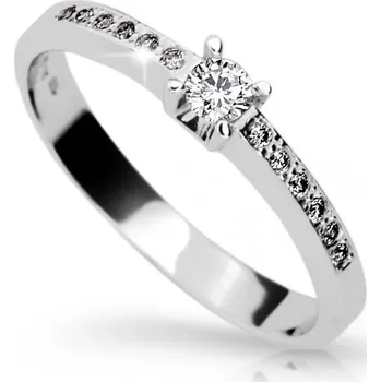 Prsten Cutie Jewellery Třpytivý prsten z bílého zlata Z6809-1917-10-X-2 59 mm + 2 měsíce na vrácení zboží