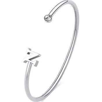 Náramek S'Agapõ Otevřený pevný náramek s písmenem N Click SCK225 + 2 měsíce na vrácení zboží