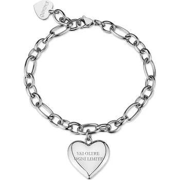 Náramek S'Agapõ Krásný náramek s přívěskem Srdce Be My Always SBM93 + 2 měsíce na vrácení zboží