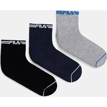 Pánská móda Ponožky Fila 3-pack F2523 námořnická modř 59A, vel. 35/38