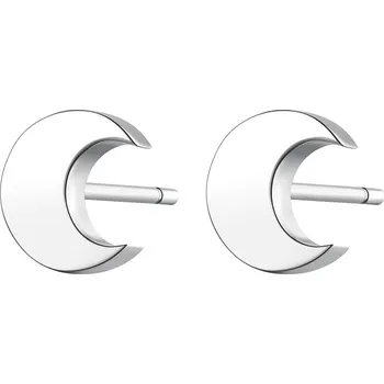 Módní doplněk S`Agapõ Elegantní ocelové náušnice ve tvaru půlměsíce CLICK SCK43 + 2 měsíce na vrácení zboží
