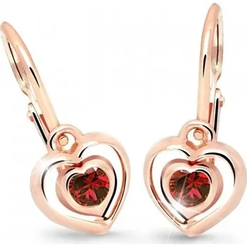 Náušnice Cutie Jewellery Dětské srdíčkové náušnice C2752-10-X-4 červená + 2 měsíce na vrácení zboží