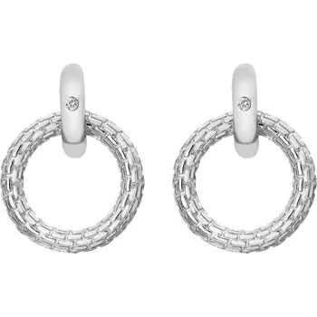 Oblečení a móda Hot Diamonds Moderní stříbrné náušnice s diamanty Woven DE691 + 2 měsíce na vrácení zboží