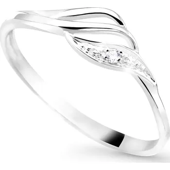 Prsten Cutie Jewellery Půvabný prsten z bílého zlata se zirkony Z8023–10-X-2 53 mm + 2 měsíce na vrácení zboží