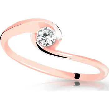 Prsten Cutie Jewellery Zásnubní prsten z růžového zlata se zirkonem Z6134-10-X-4 63 mm + 2 měsíce na vrácení zboží