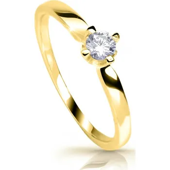 Prsten Cutie Jewellery Nádherný prsten ze žlutého zlata se zirkonem Z6898-4041-10-X-1 52 mm + 2 měsíce na vrácení zboží