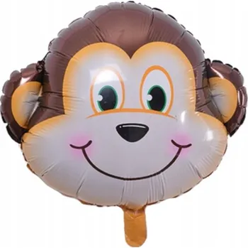 Balónek Velký fóliový balónek opice 58x61cm - narozeniny