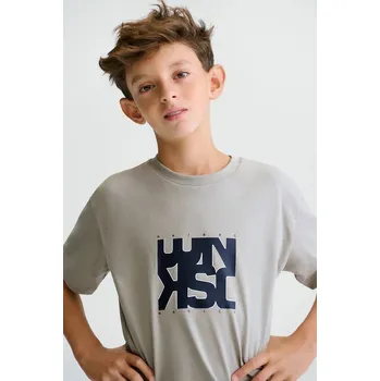 Dětské bavlněné tričko Mayoral 840.7E.Junior.PPY2 šedá 09X, vel. 160