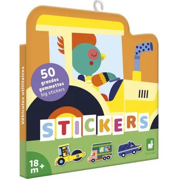 Janod Stickers Velké samolepky Dopravní prostředky