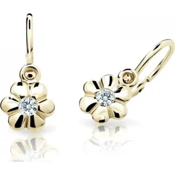 Náušnice Cutie Diamonds Dětské náušnice ze žlutého zlata s brilianty DC1736-10-00-X-1 + 2 měsíce na vrácení zboží