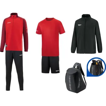 Saller PREMIUM Tréninkový set - junior BARVA: 173 tmavě červená-červená-bílá, Velikost: 140 Kompletní výbava pro mládež