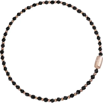 Náhrdelník BREIL Nadčasový korálkový náhrdelník s onyxem Magnetica System TJ3048 + 2 měsíce na vrácení zboží